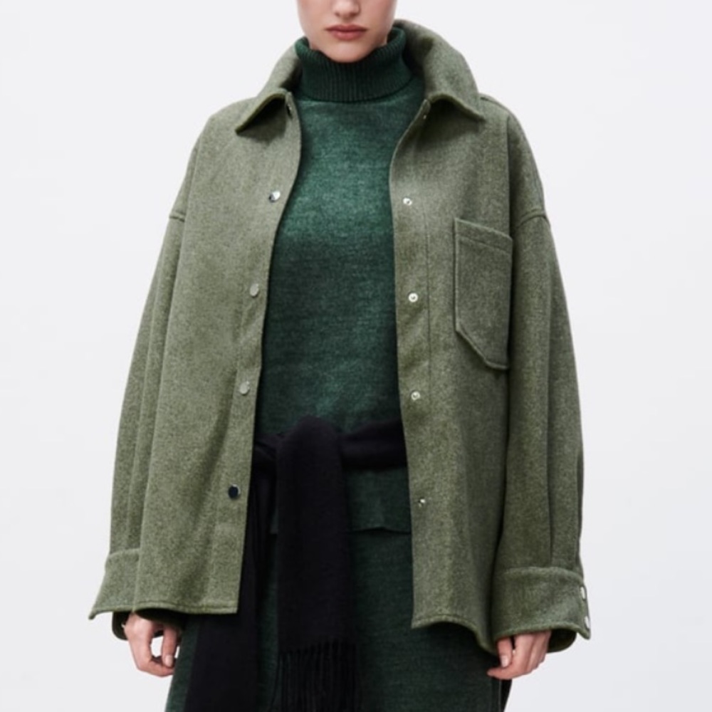 Zara Plush Shacket XS